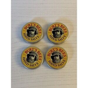 Burt's Bees Hand Salve, .3oz per tin, Farmer’s Friend Brand New Unopened 4 pack
